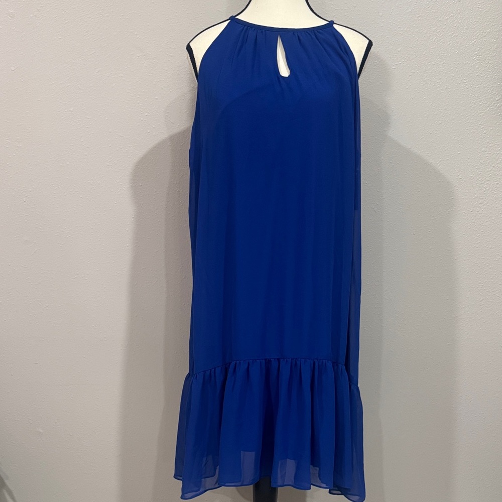 Roz & Ali Blue Sleeveless Dress
